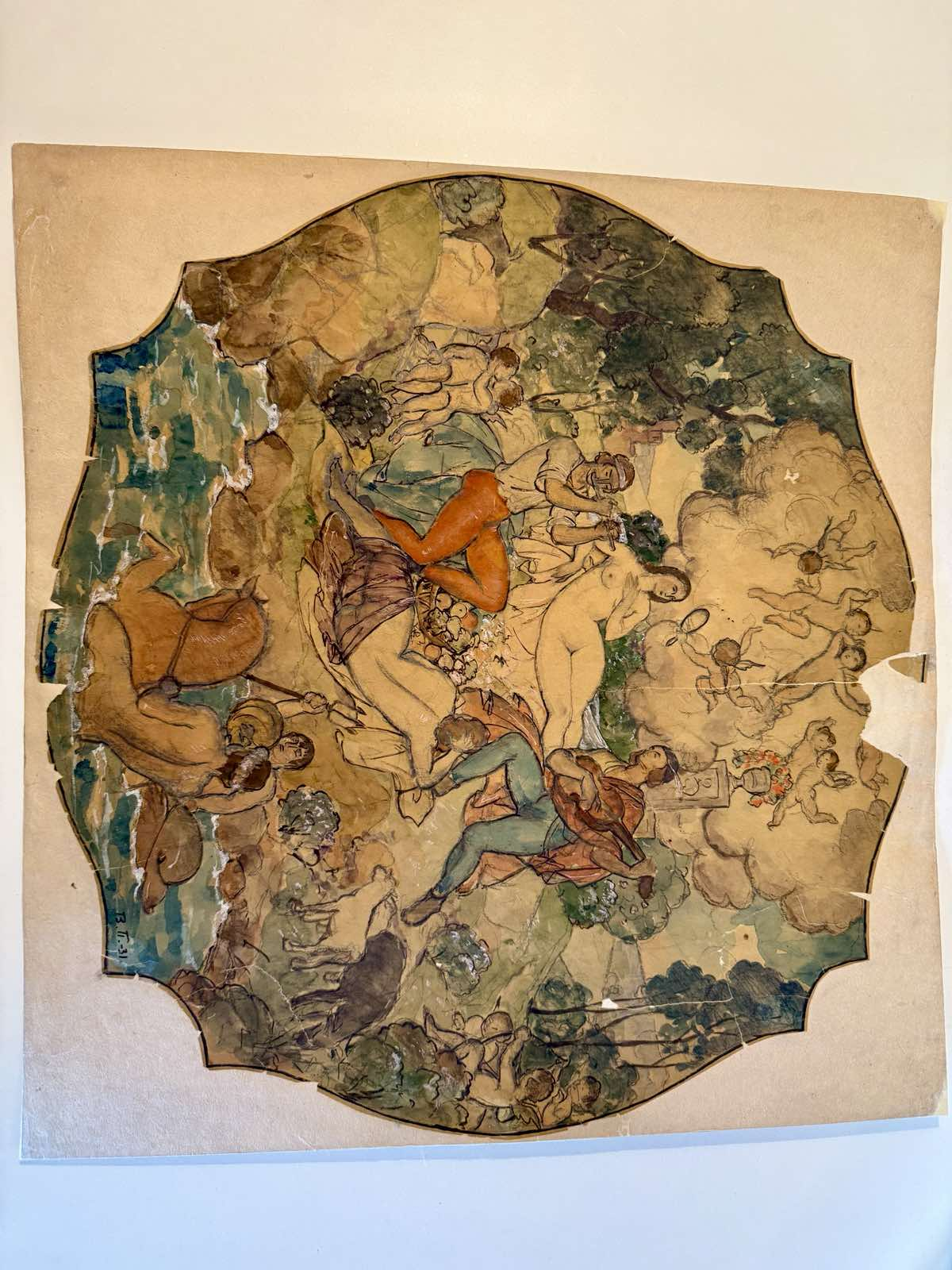 Restauracija i Konzervacija skice Vase Pomorišca - posle restauracije